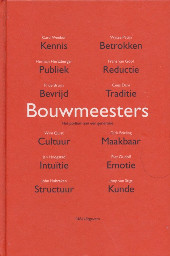 Cover van het boek 'Bouwmeesters / druk 1' van C. Weeber