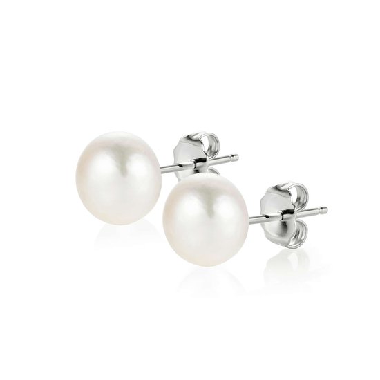 Proud Pearls® boucles d'oreilles en argent perles boutons blanc petit |  bol.com