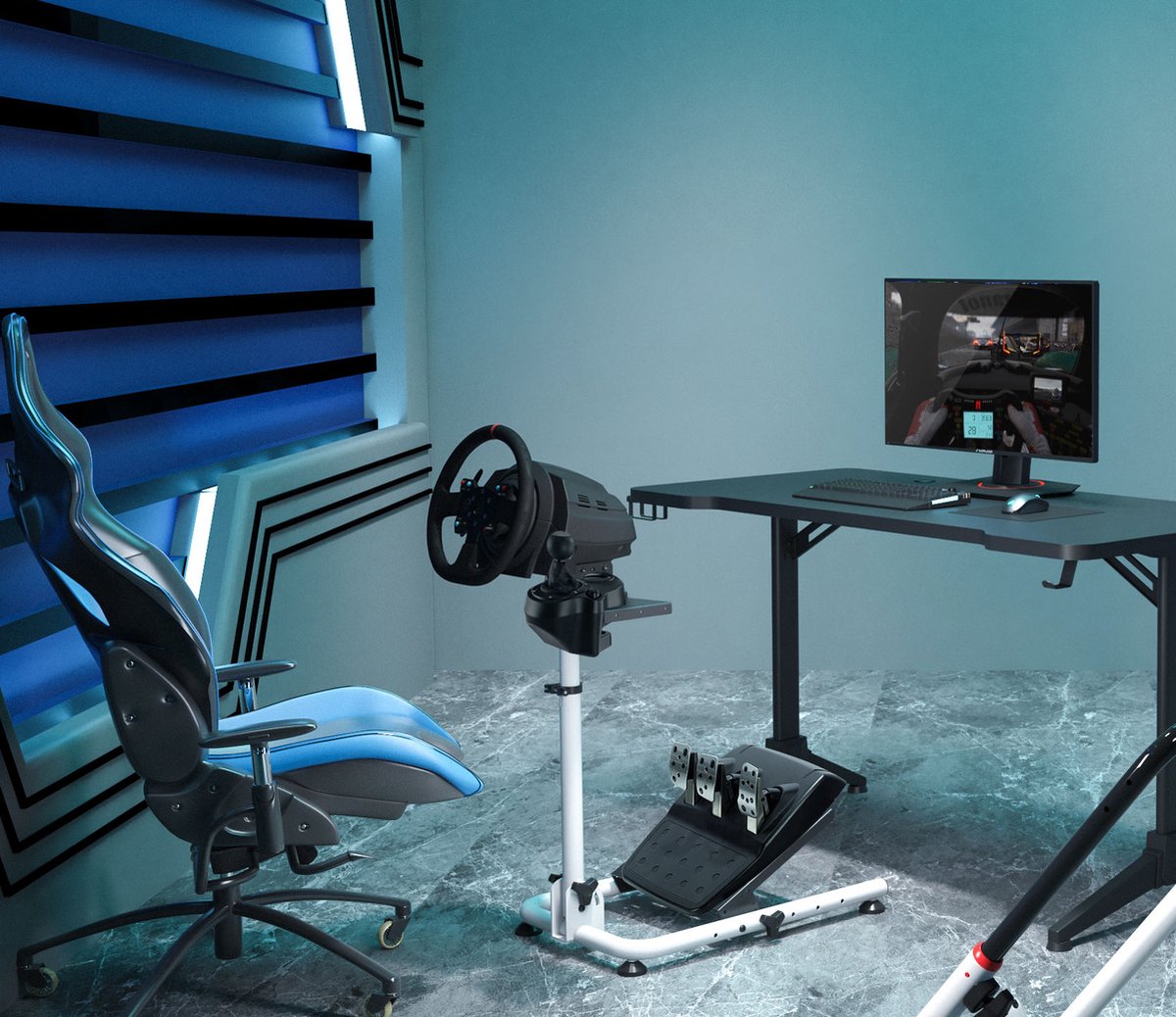 Wheel stand - racestuur standaard houder - race cockpit