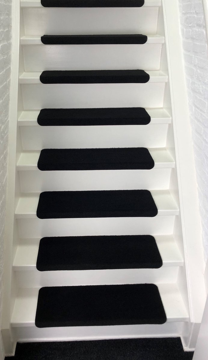 vidaXL 15 st Trapmatten zelfklevend rechthoekig 76x20 cm grijs