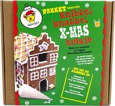Knibbel Knabbel X-Mas koekhuis - bakpakket - Gingerbread House kit  - dapeppa