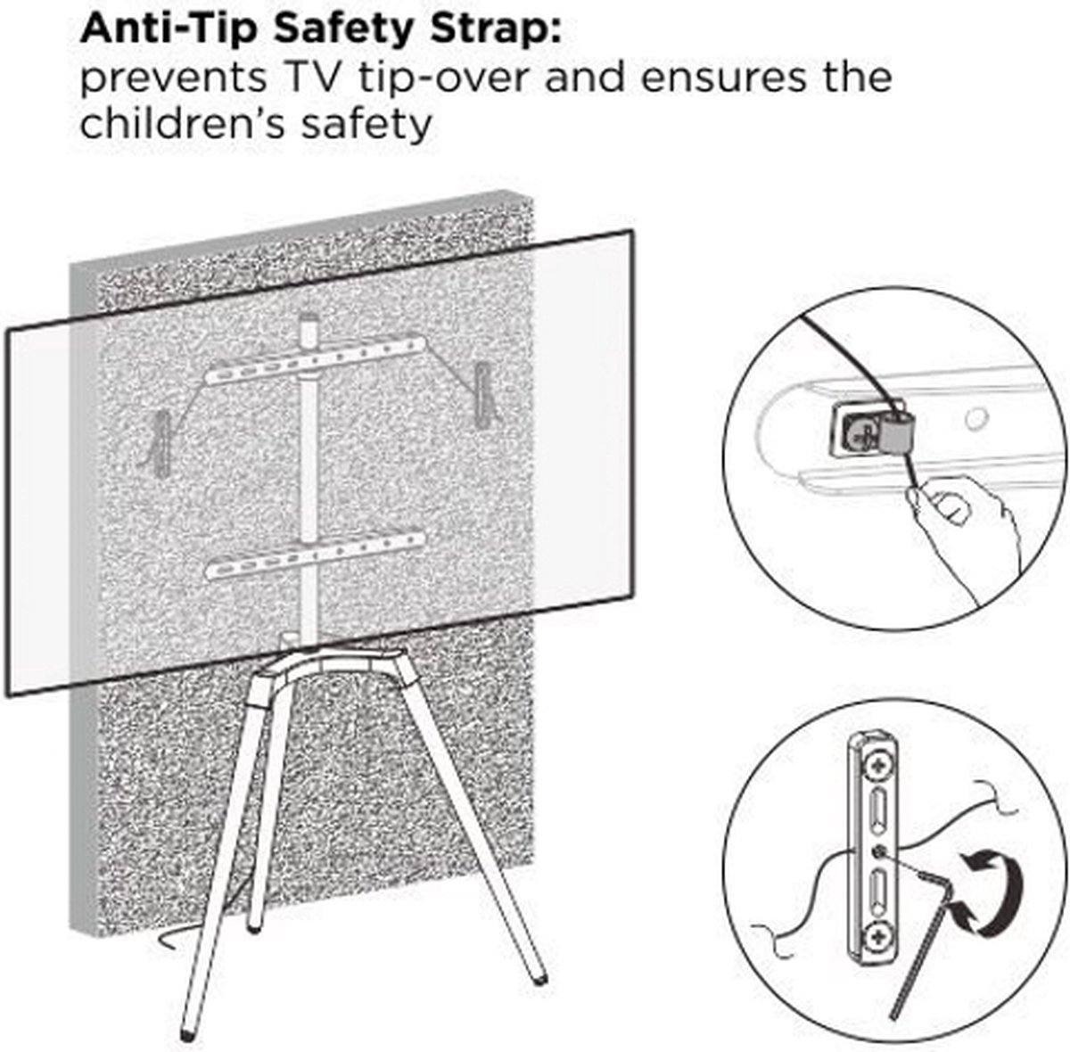 Tv standaard studio statief schildersezel design - tot 65 inch — afbeelding 7