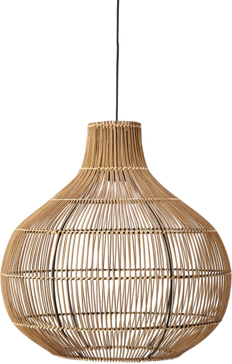 Light & Living Pacino Hanglamp rotan donker bruin 50x51,5cm