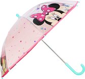 Disney Minnie Mouse kinderparaplu - wit/roze - D73 cm