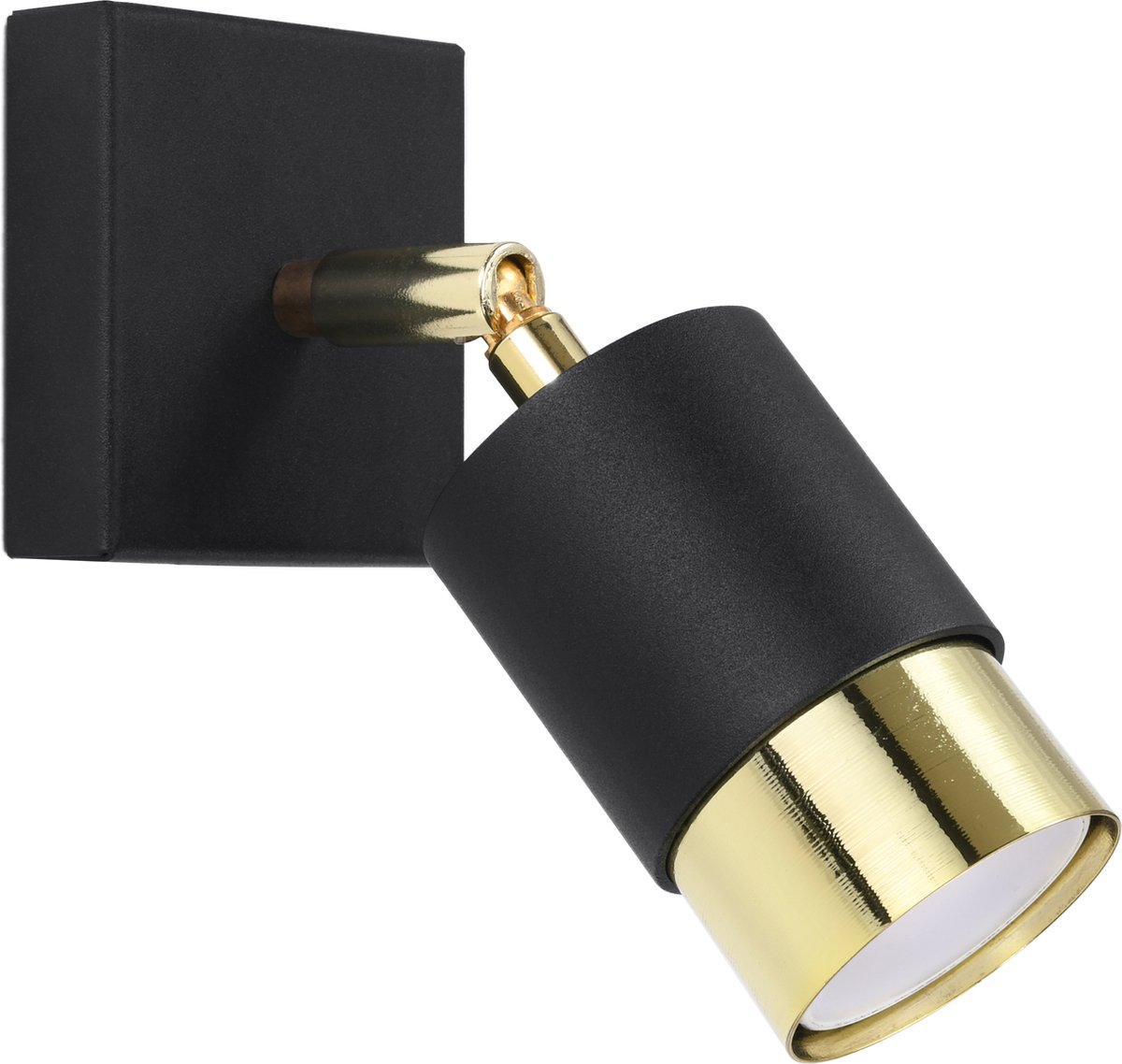 Light Your Home Designer's Lightbox Shades Wandlamp - Golden - Metaal - 1xGU10 - Woonkamer - Eetkamer - Black