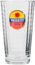 Lot de 6 verres Vedett à facettes logo couleurs 33cl