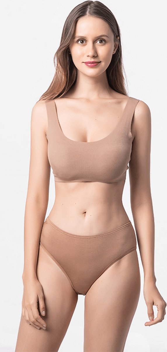 Slip dames brief Micro Modal bronze bruin | Ollies Fashion