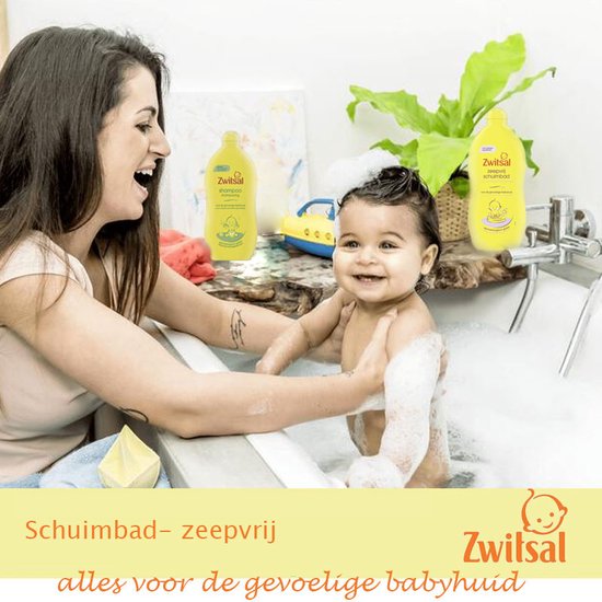 ZWITSAL Schuimbad Zeepvrij - Houdt De Huid Zacht & Beschermt Tegen Uitdrogen - 3x 400ml — afbeelding 2