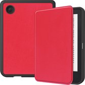Housse de liseuse adaptée au Kobo Clara 2E - Sleepcover - Tri-Fold Book Case - Fonction Auto/Wake - Fermeture magnétique - Rouge