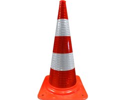 Verkeerskegel - Pion - PVC - 75 cm - Verzwaard - 4,2kg - CROW