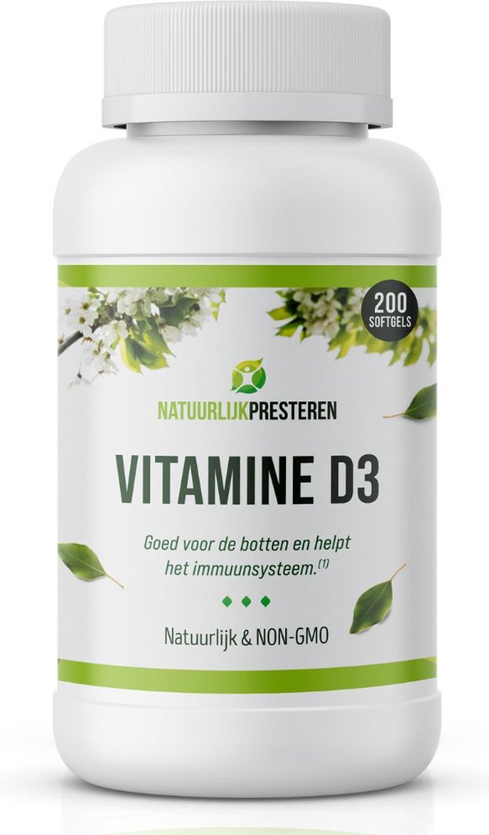 Vitamine D3 - 25 mcg Cholecalciferol in Olijfolie - 180 caps