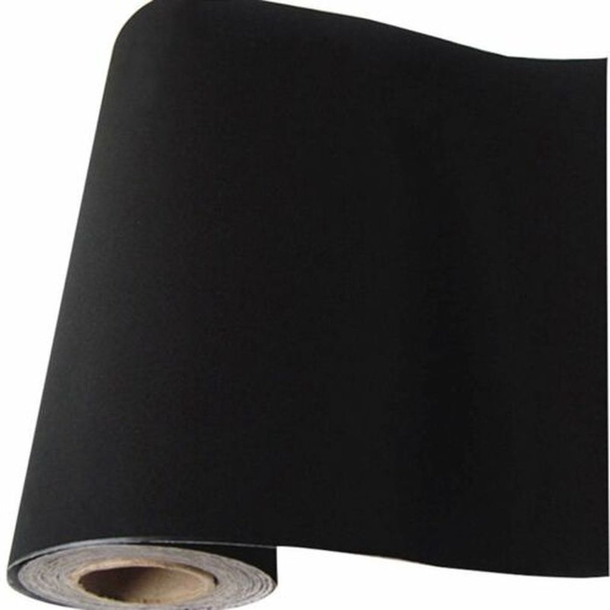 1x Kleeffolie velours zwart | 45x100cm | Plakfolie | Kleefplastiek | Plakplastiek | Velvet | Fluweel