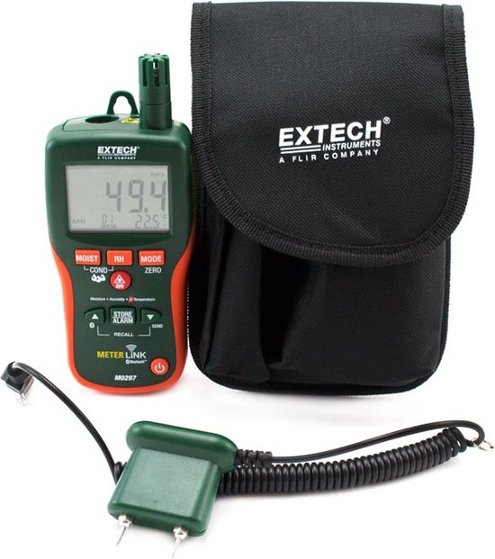 Extech MO297 - vochtmeter - ir thermometer - luchtvochtigheidsthermometer - omgevingsthermometer