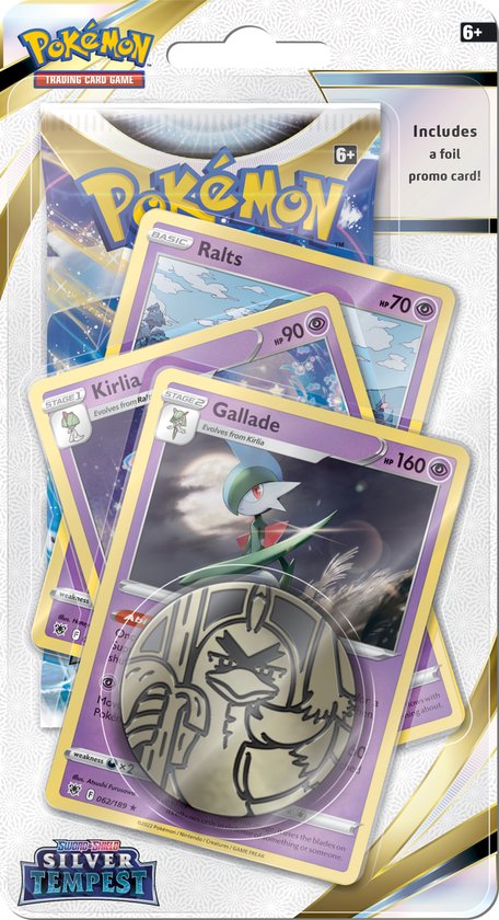 Afbeelding van het spel Pokémon Sword & Shield: Silver Tempest Premium Checklane - Gallade - Pokémon Kaarten