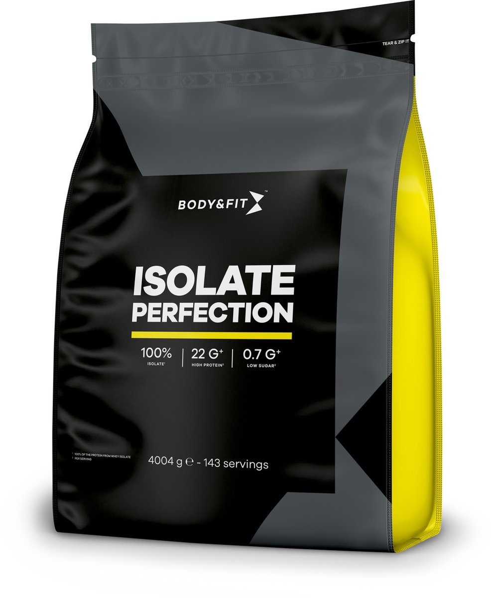 Goedkoopste Body & Fit Isolaat Perfection - Whey Protein - Eiwitpoeder - Proteine Poeder - Whey Isolate - Eiwitshakes - 2000 gram (71 shakes) - Vanilla Sensation