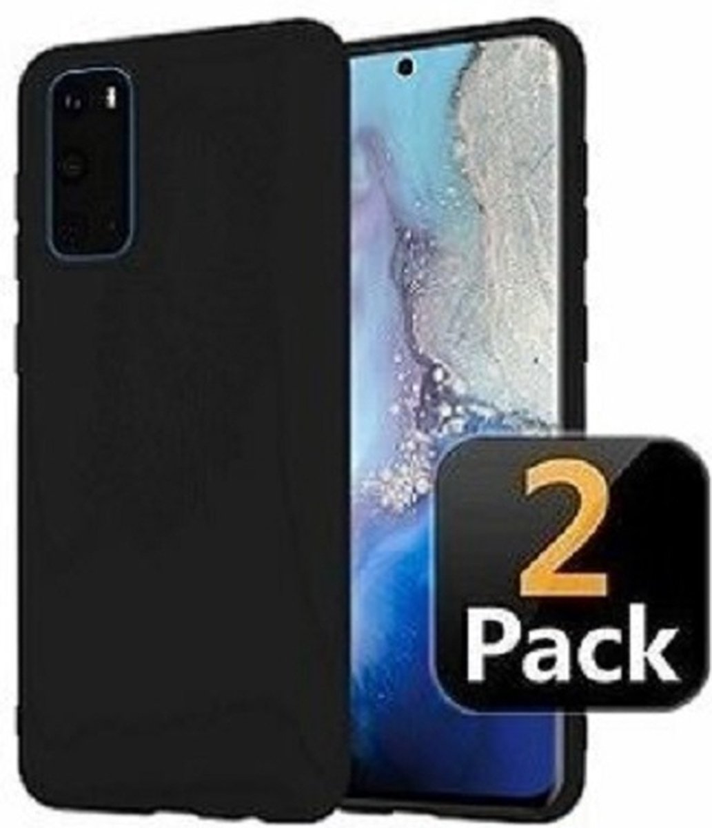Samsung S20 Hoesje Siliconen TPU Zwart 2x