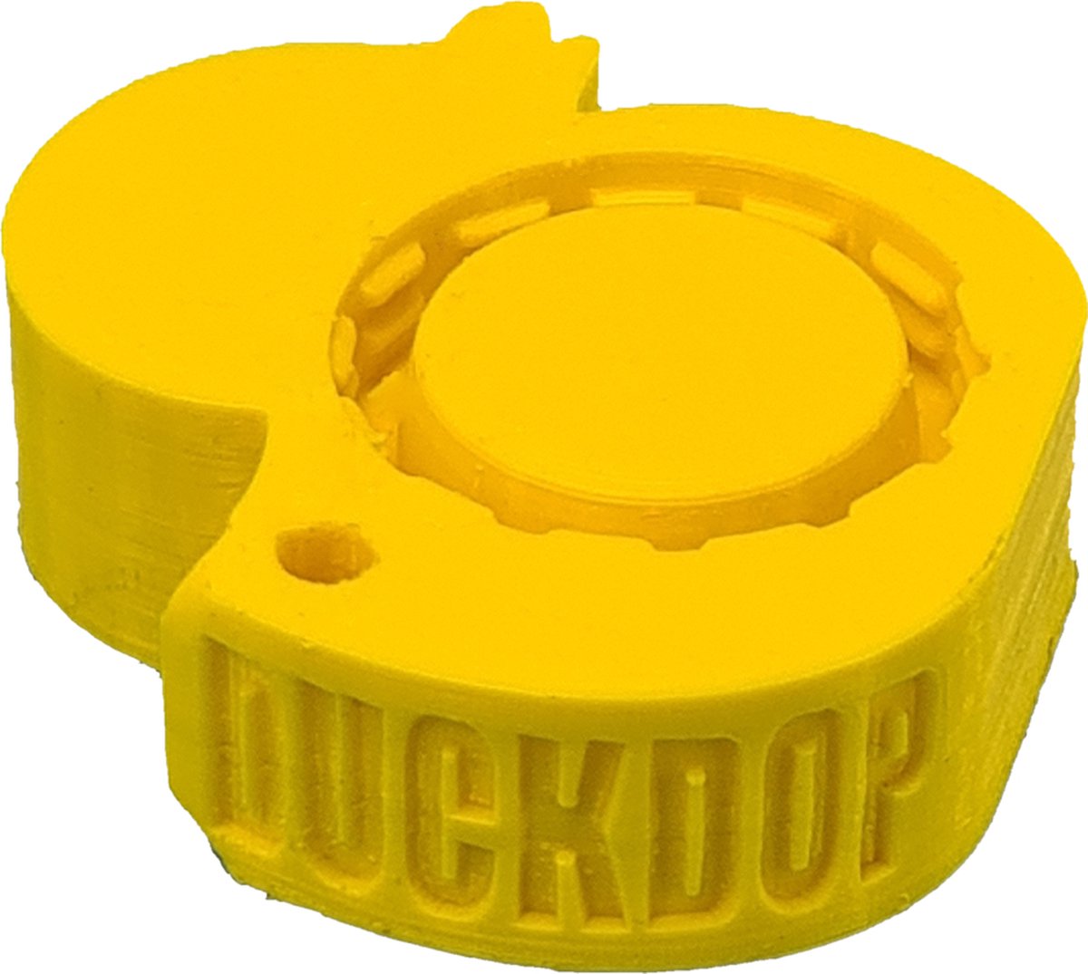 DuckDop® Original - Geel - Festival dop - Universele Flessendop - Inclusief grote sleutelhanger - Sta nooit meer in je eendje
