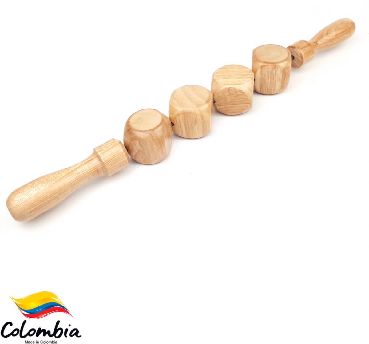 Goedkoopste MADEROTHERAPIE KUBUS ROLLER | HOUTTHERAPIE KUBUS ROLLER | HOUTEN MASSAGEROLLER| WOOD THERAPIE