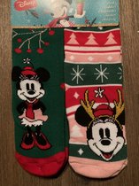 Disney kerstsokken voor kinderen - Mini Mouse sokken - Mickey Mouse sokken - Multipack - Maat 31-34