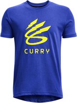 Under Armour Curry Lightning Shirt Boys - sportshirts - blauw - Unisex