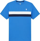 K-Swiss Team Stripe Crew Shirt Jongens - sportshirts - Blue - Mannen