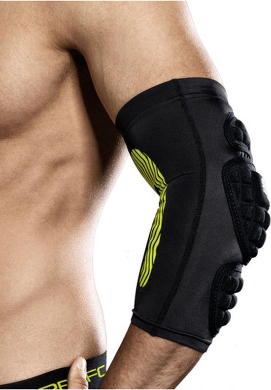 JELEX Elbow Compressieband elleboogbandage zwart grijs JELEX Elbow Compressieband elleboogbandage zwart grijs
