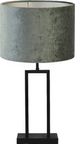Light & Living Tafellamp Shiva/Gemstone - Zwart/Antraciet - Ø30x62cm -