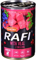 Dolina Noteci Rafi Junior met kalfsvlees, cranberry en bosbessen - Nat hondenvoer 400 g