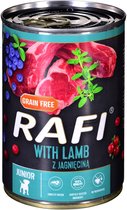 Dolina Noteci Rafi Junior met lamsvlees, cranberry en bosbes - Nat hondenvoer 400 g