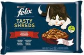 FELIX Tasty Shreds met rundvlees en kip - 4x 80g
