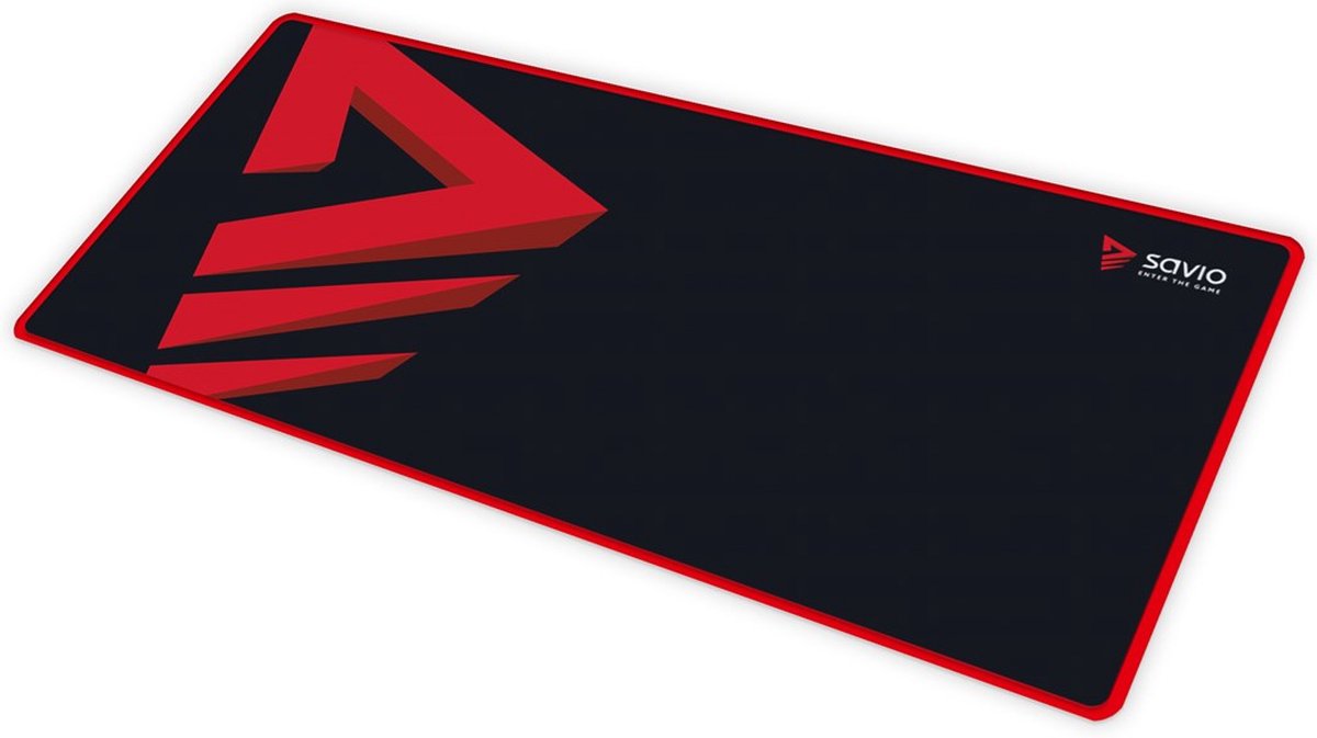Savio Turbo Dynamic Zwart, Rood Game-muismat