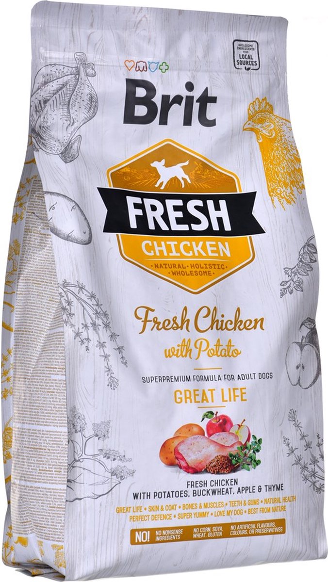Brit Brit Fresh Chicken with Potato Adult Great Life