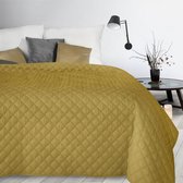 Oneiro’s luxe ALARA Type 3 Beddensprei Oker - 220x240 cm – bedsprei 2 persoons - beige – beddengoed – slaapkamer – spreien – dekens – wonen – slapen
