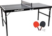VirtuFit - Mini Tafeltennistafel TT160 - Pingpongtafel - Met 2 Tafeltennis Batjes en 3 Pingpong Ballen