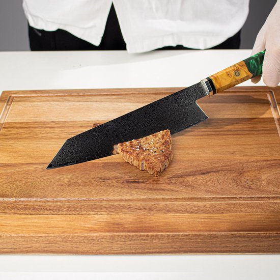 Shinrai Japan - Couteau de chef japonais 23 cm - Couteau de cuisine - Couteau - Édition spéciale Emerald - Avec coffret cadeau de Luxe