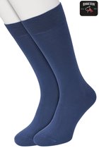 Bonnie Doon Basic Chaussettes Homme Jeans Blauw taille 47/52 - 2 paires - Chaussettes Basis en coton - Coutures lisses - Bord large - Excellent confort de port - Ajustement parfait - Pack de 2 - Multipack - Couleur unie - Denim - Jeans - OL6324012.47