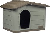 maison pour rongeurs - maison pour cochon d'inde - maison pour lapin - clapier - Eco - Maison pour animaux de compagnie - Marron/Vert - 60x51x41cm