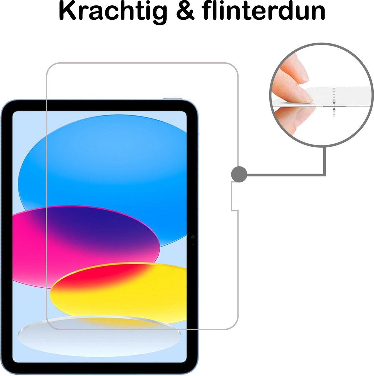 Kristalheldere gehard glas screenprotector voor Apple iPad A16 10,9 / 11 inch (10e & 11e generatie) - Afbeelding 5