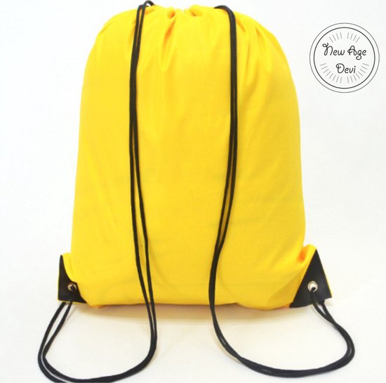 New Age Devi - Gymtas Met Rijgkoord - Nylon Rugzakjes – Nylon Rugzak –  Oranje