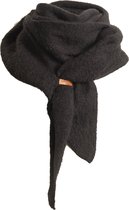 Écharpe en Wool Elvine- Écharpe femme longue et chaude pointue- Écharpe femme- Uni- Cadeau de Luxe -Hiver-Châle- Zwart