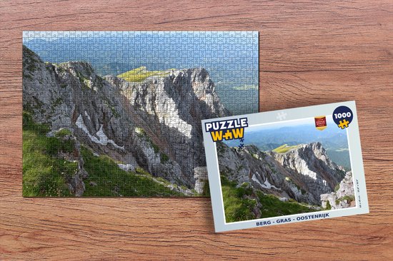 Puzzle Berg - Herbe - Autriche - Puzzle - Puzzle 1000 pièces adultes - Sinterklaas cadeaux - Sinterklaas for big kids