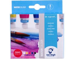 Van Gogh Aquarelverf primaire mengset | 5 x 10 ml tubes