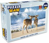 Puzzel Herten - Zee - Water - Zand - Legpuzzel - Puzzel 1000 stukjes volwassenen