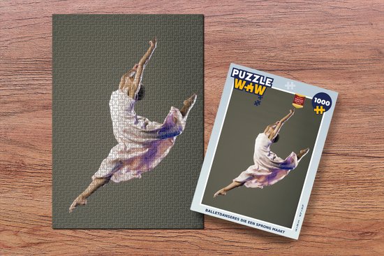Puzzle Danseuse de ballet faisant un saut - Puzzle - Puzzle 1000 pièces  adultes -... | bol.com