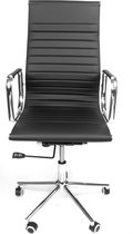 Kangaro bureaustoel - zwart - PU leer - K-850210