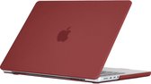 Mobigear Laptophoes geschikt voor Apple MacBook Pro 14 Inch (2021-2024) Hoes Hardshell Laptopcover MacBook Case | Mobigear Matte - Bordeaux Rood - Model A2442 / A2779 / A2918 / A2992