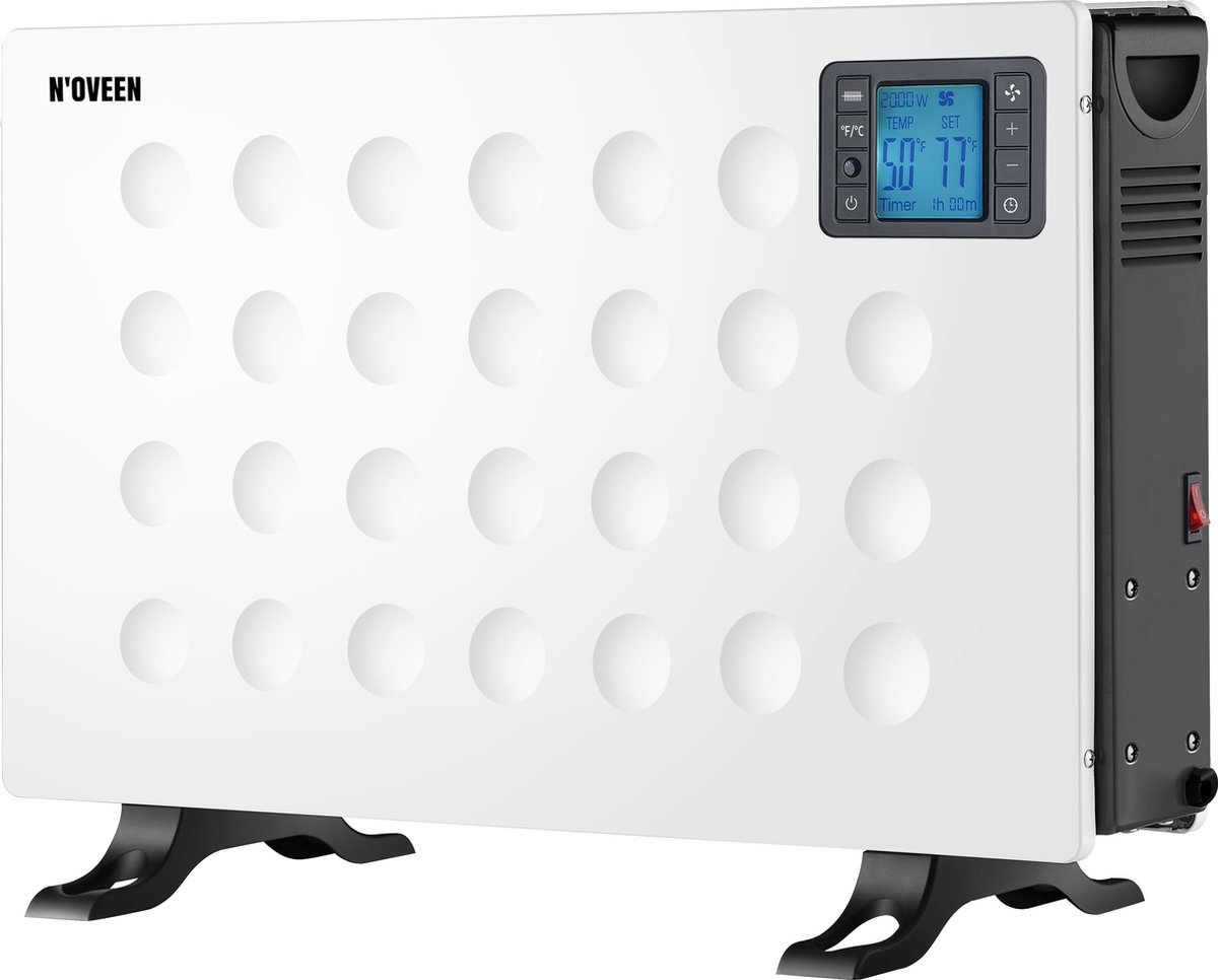 Noveen CH8000 LCD Smart Binnen Wit 2000 W Convector elektrisch verwarmingstoestel