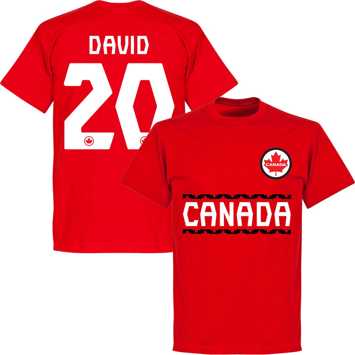 1199x1200.jpg Canada David 20 Team T-Shirt - Rood - M - Afbeelding 1