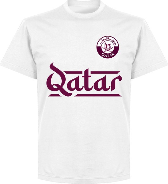 Qatar Team T-Shirt - Wit - Kinderen - 104