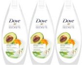 Dove Douchegel Women – Invigorating Ritual Avocado - Voordeelverpakking 3 x 500 ml